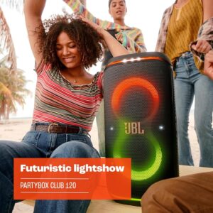 "JBL PartyBox 120 - Portable Bluetooth Speaker with 12 Hours Playtime, Bass Boost, and LED Light Show"