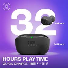 "JBL WAVE Buds Black – True Wireless Earbuds with Deep Bass, 20-Hour Battery Life, and IPX4 Water Resistance