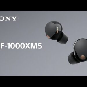 "Sony WF-1000XM5 Wireless Earbuds - Black, Industry-Leading Noise Cancellation, Premium Sound, Long Battery Life"