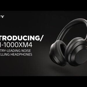 "Sony WH-1000XM4 Wireless Noise-Canceling Headphones - Black, Premium Sound, 30-Hour Battery Life, Comfortable Fit"