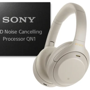 "Sony WH-1000XM4 Wireless Noise-Canceling Headphones - Silver, Premium Sound, 30-Hour Battery Life, Comfortable Fit"