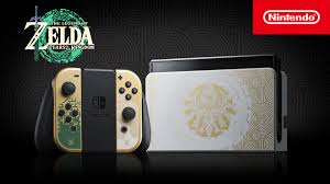 "Nintendo Switch OLED 64GB - The Legend of Zelda™: Tears of the Kingdom Edition, Custom Design, Enhanced Display"