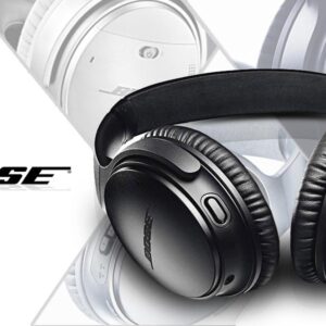 "Bose QuietComfort Black/Silver Wireless Headphones"