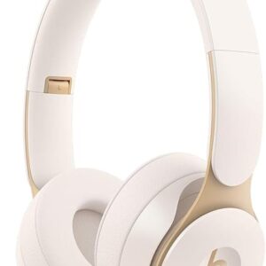 "Beats Solo Pro Ivory White Wireless Headphones"