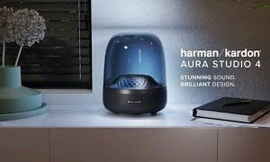 "Harman Kardon Aura Studio 4 Black Bluetooth Speaker"