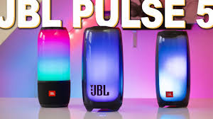 "JBL Pulse 5 Bluetooth speaker with 360-degree light show"