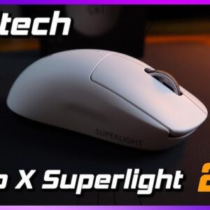 "Logitech G PRO X Superlight 2 White with LIGHTSPEED Wireless and 32K DPI"