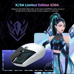 "Logitech G304 LIGHTSPEED KDA Edition Gaming Mouse with RGB and 12K DPI"