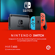 "Nintendo Switch Battery Neon Blue Neon Red"