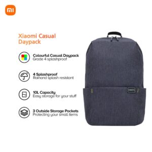 Mi Casual Daypack (Black) – 18L, Durable, Stylish Backpack for Everyday Use