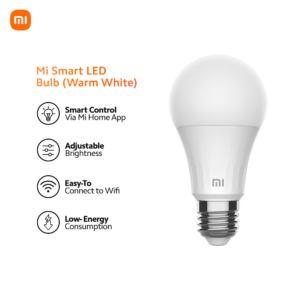 Mi Smart LED Bulb (Warm White) – WiFi-Enabled Dimmable Light