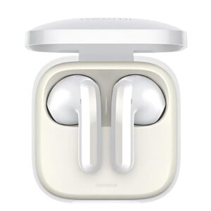 Redmi Buds 6 Active White | Wireless Bluetooth Earbuds with Deep Bass | AI Noise Reduction & 30H Battery Life