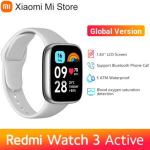 Redmi Watch 3 Active Gray | Stylish Fitness Tracker | Heart Rate Monitoring & 7-Day Battery Life