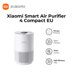 Xiaomi Smart Air Purifier 4 Compact EU | HEPA Filtration, Smart Control, and Ultra-Quiet Design