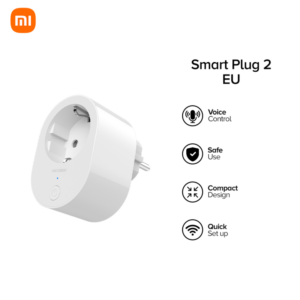 Xiaomi Smart Plug 2 EU – Smart Home Control | Voice Assistant Compatible | Energy Monitoring