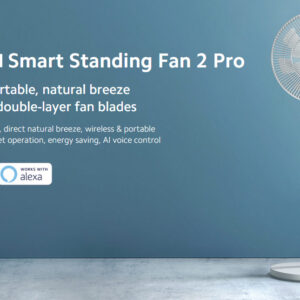 Xiaomi Smart Standing Fan 2 Pro EU | Rechargeable, Smart App Control, and Ultra-Quiet Cooling