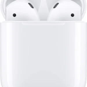 Apple AirPods 2 (MV7N2ZM/A) with Charging Case – Bluetooth Connectivity | Dual Beamforming Microphones | and Active Noise Cancellation